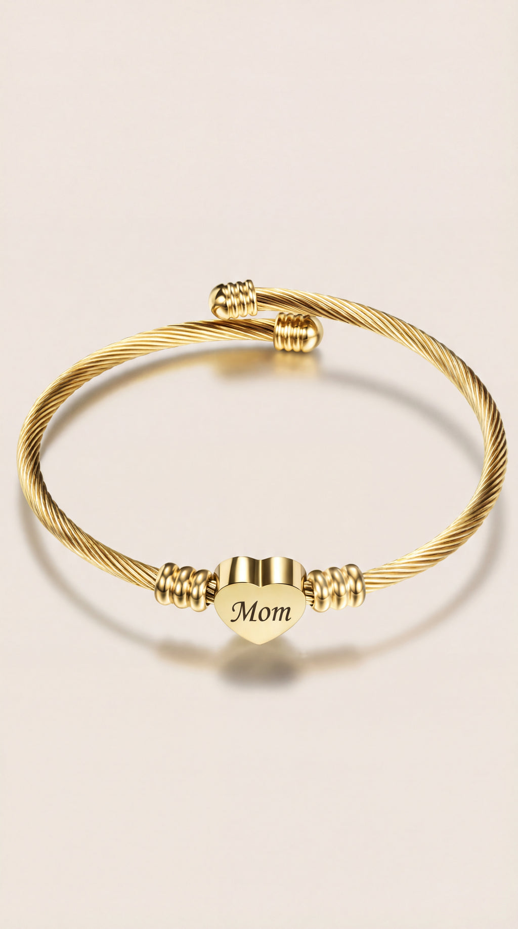 Braided Stainless Steel Bracelet — For Mom