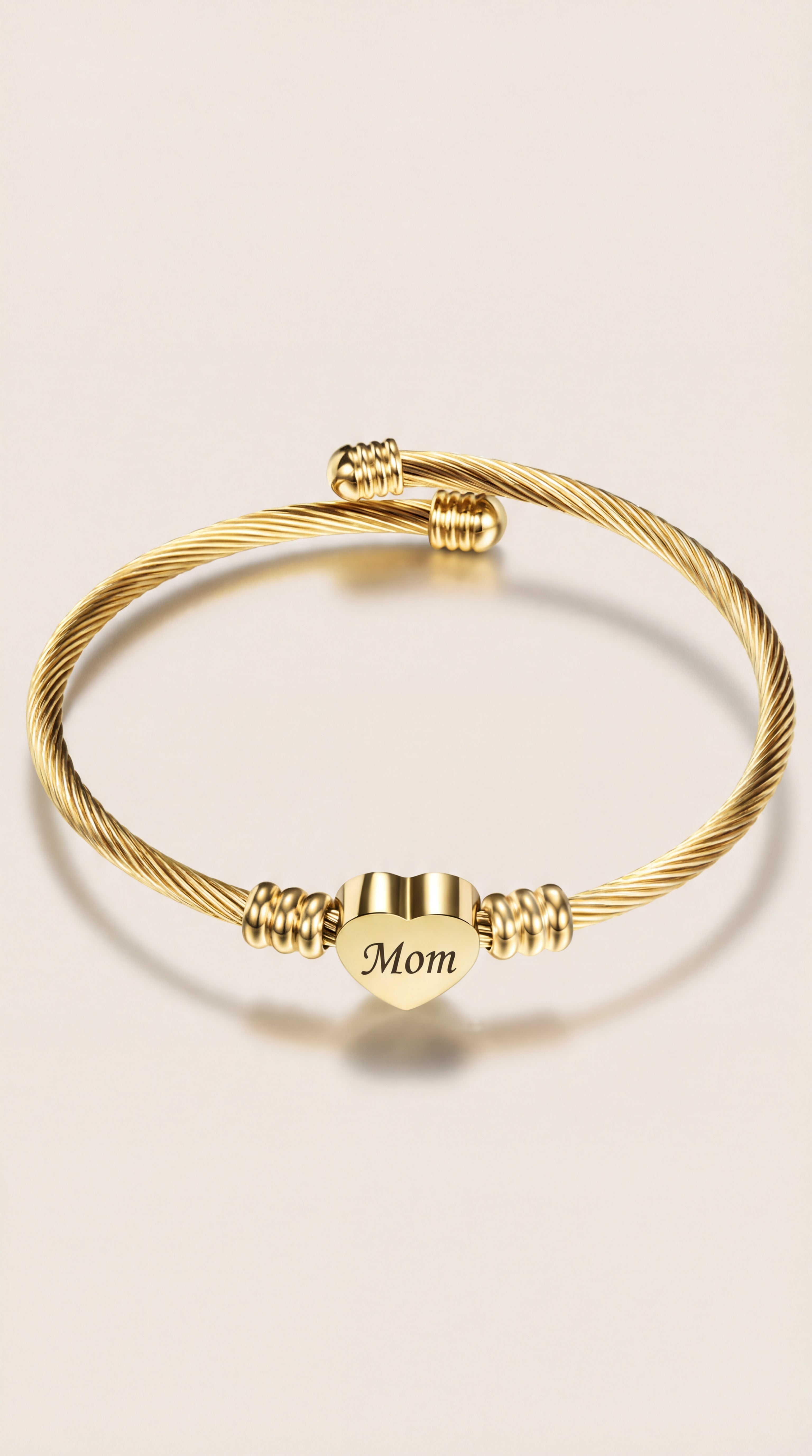 Braided Stainless Steel Bracelet — For Mom