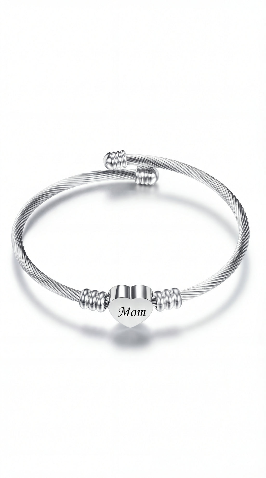 Braided Stainless Steel Bracelet — For Mom