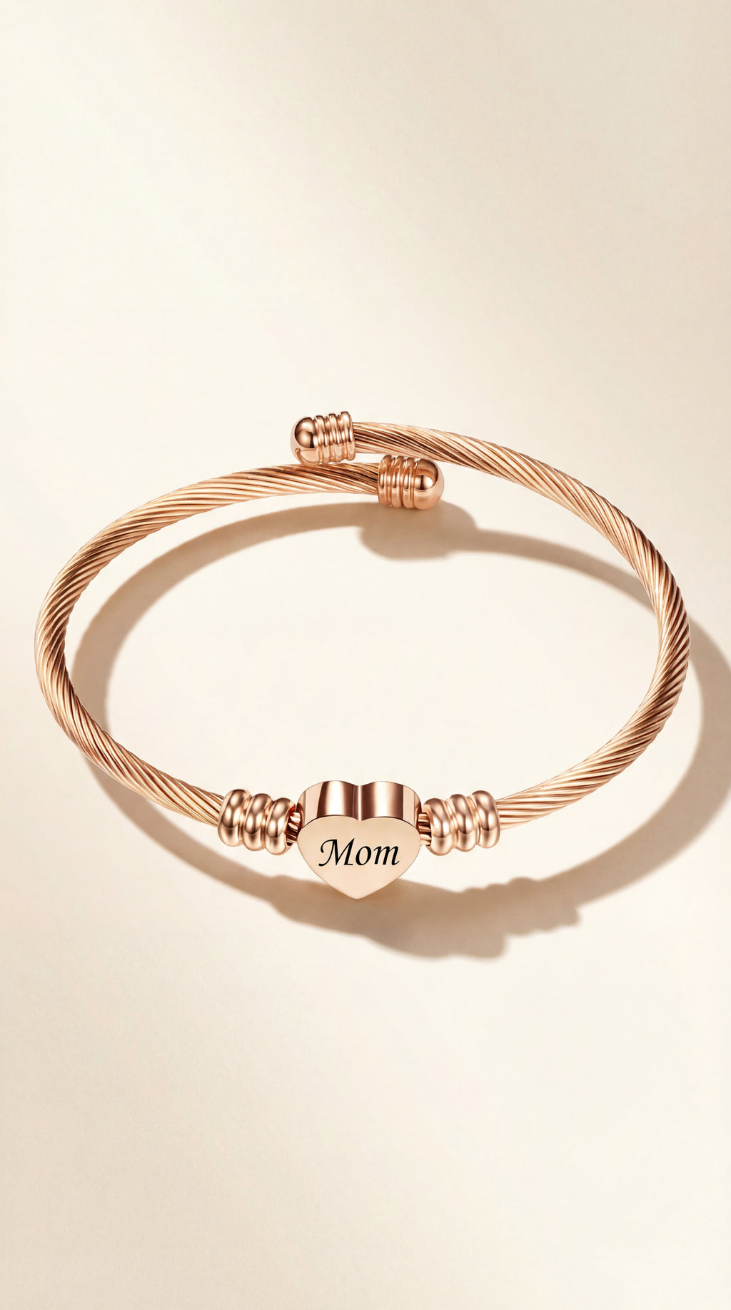 Braided Stainless Steel Bracelet — For Mom