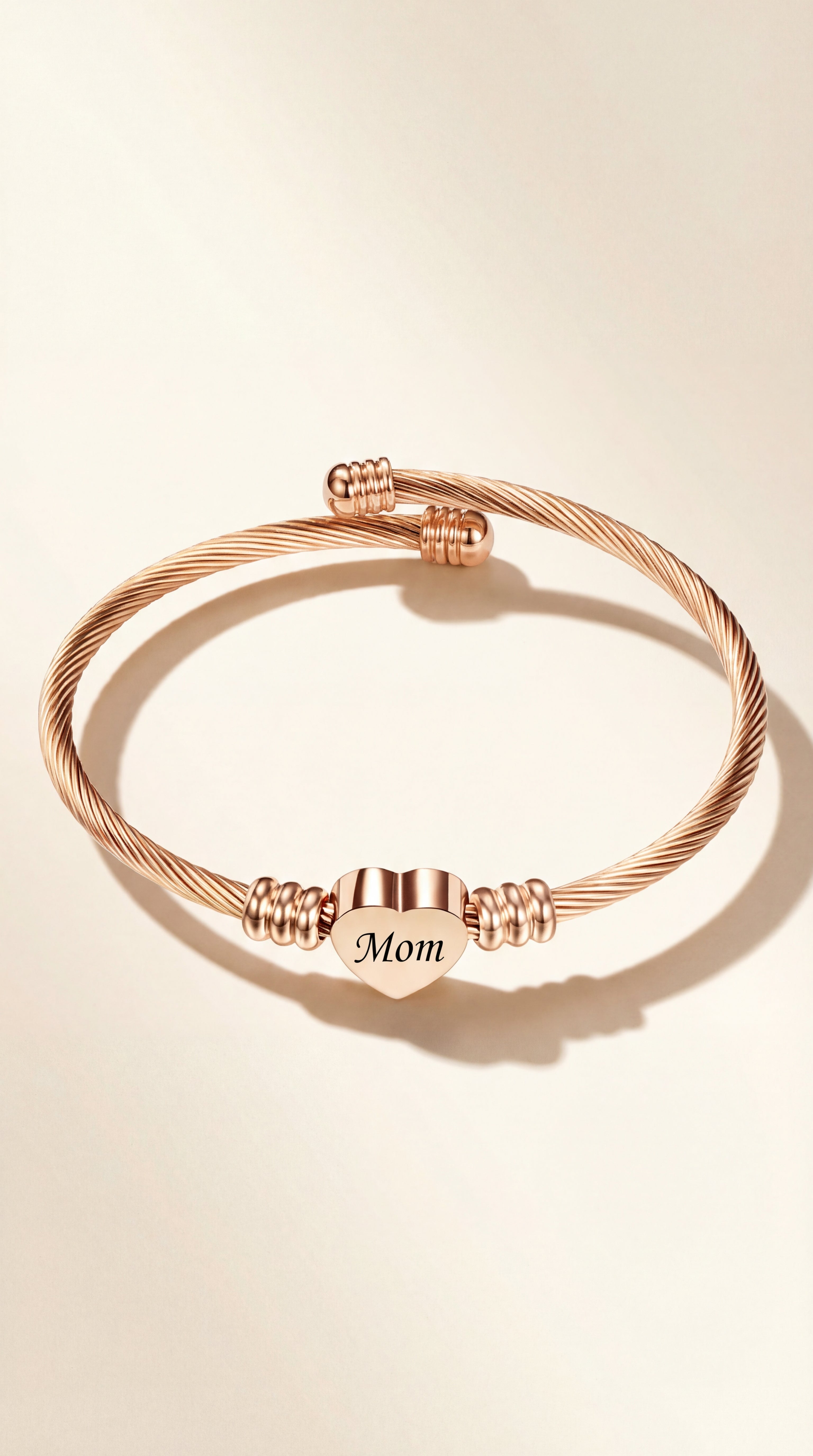 Braided Stainless Steel Bracelet — For Mom