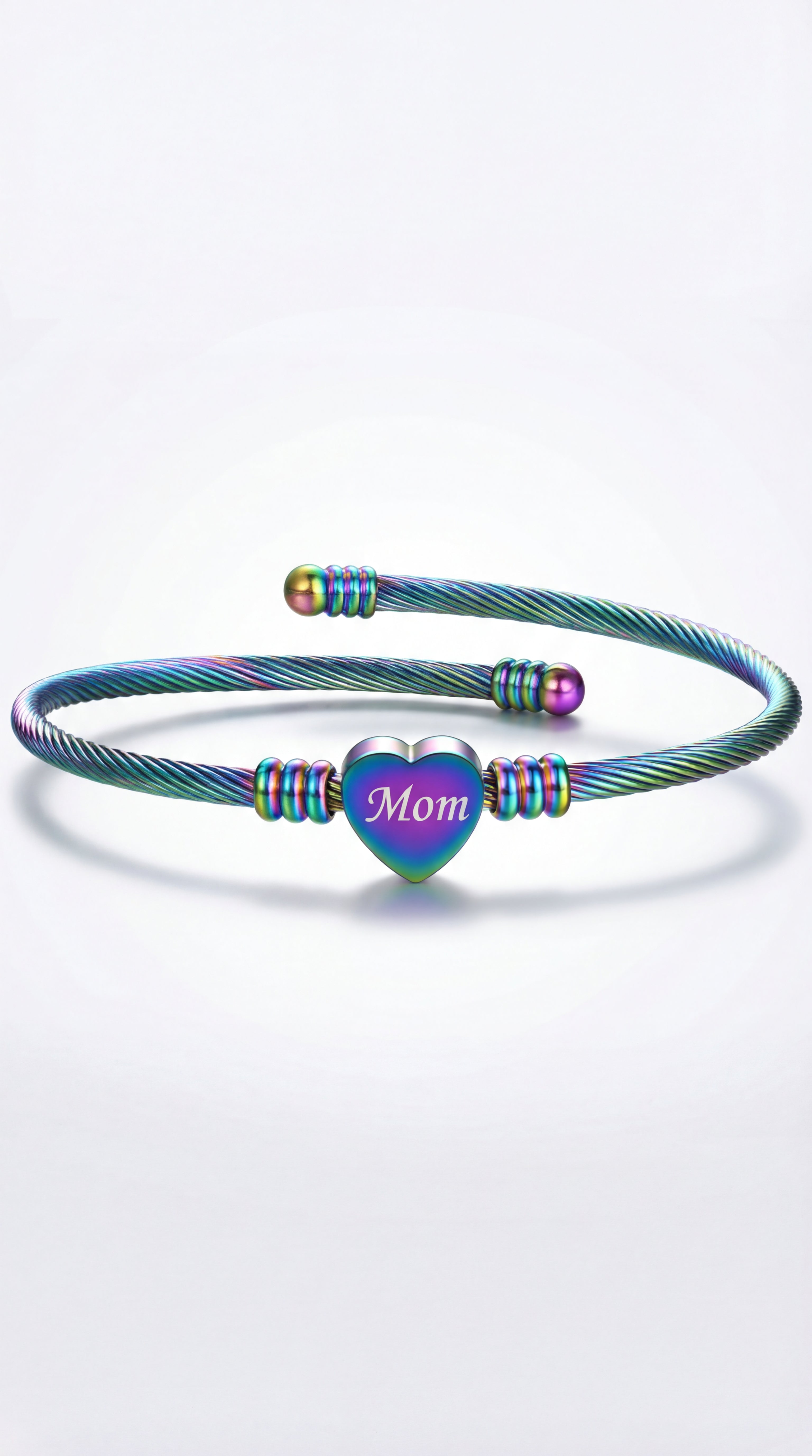 Braided Stainless Steel Bracelet — For Mom